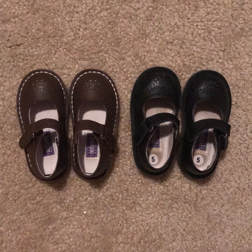 L’Amour Girl Toddler Leather Mary Jane Shoes